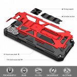 Wholesale Tuff Armor Hybrid Stand Case with Magnetic Plate for Samsung Galaxy S20 FE 5G (Red)
